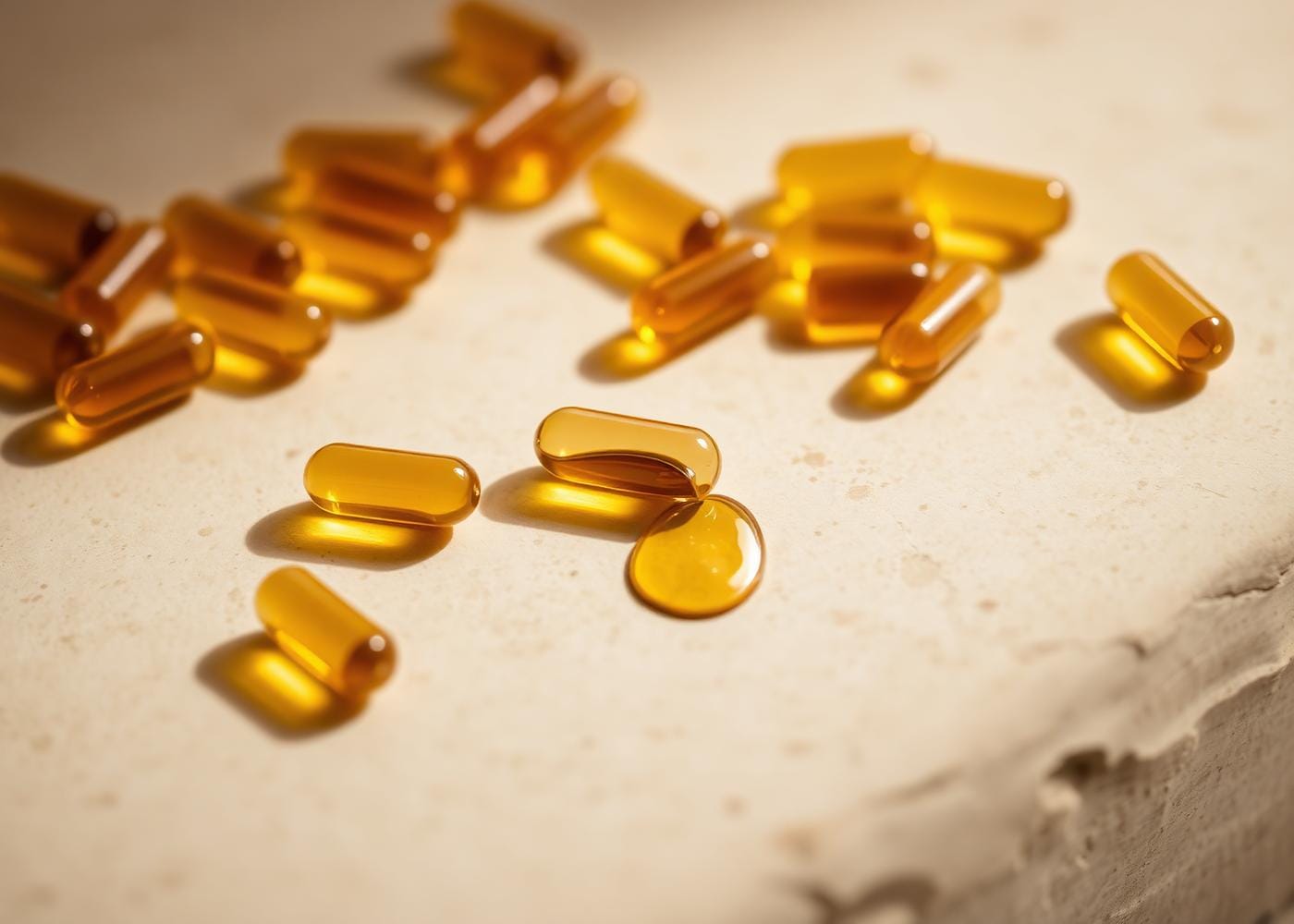 OLEACORE amber softgel capsules with olive oil