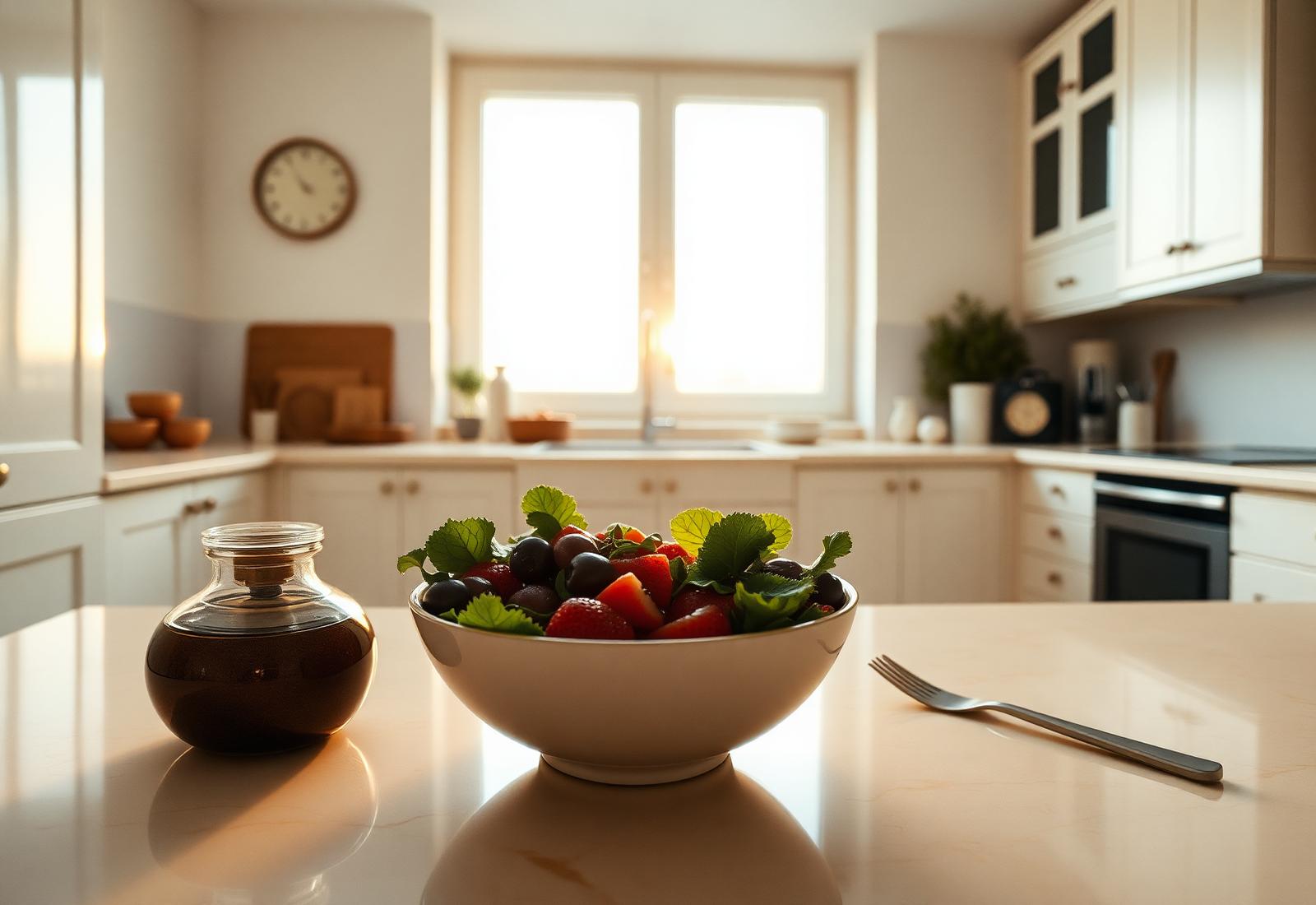 Mindful eating lifestyle scene
