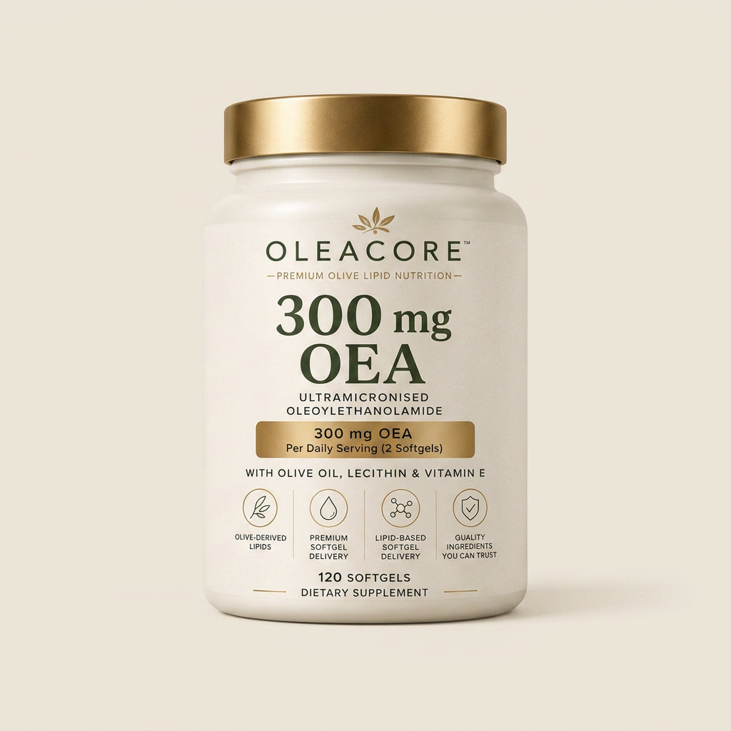 OLEACORE 300 mg OEA bottle